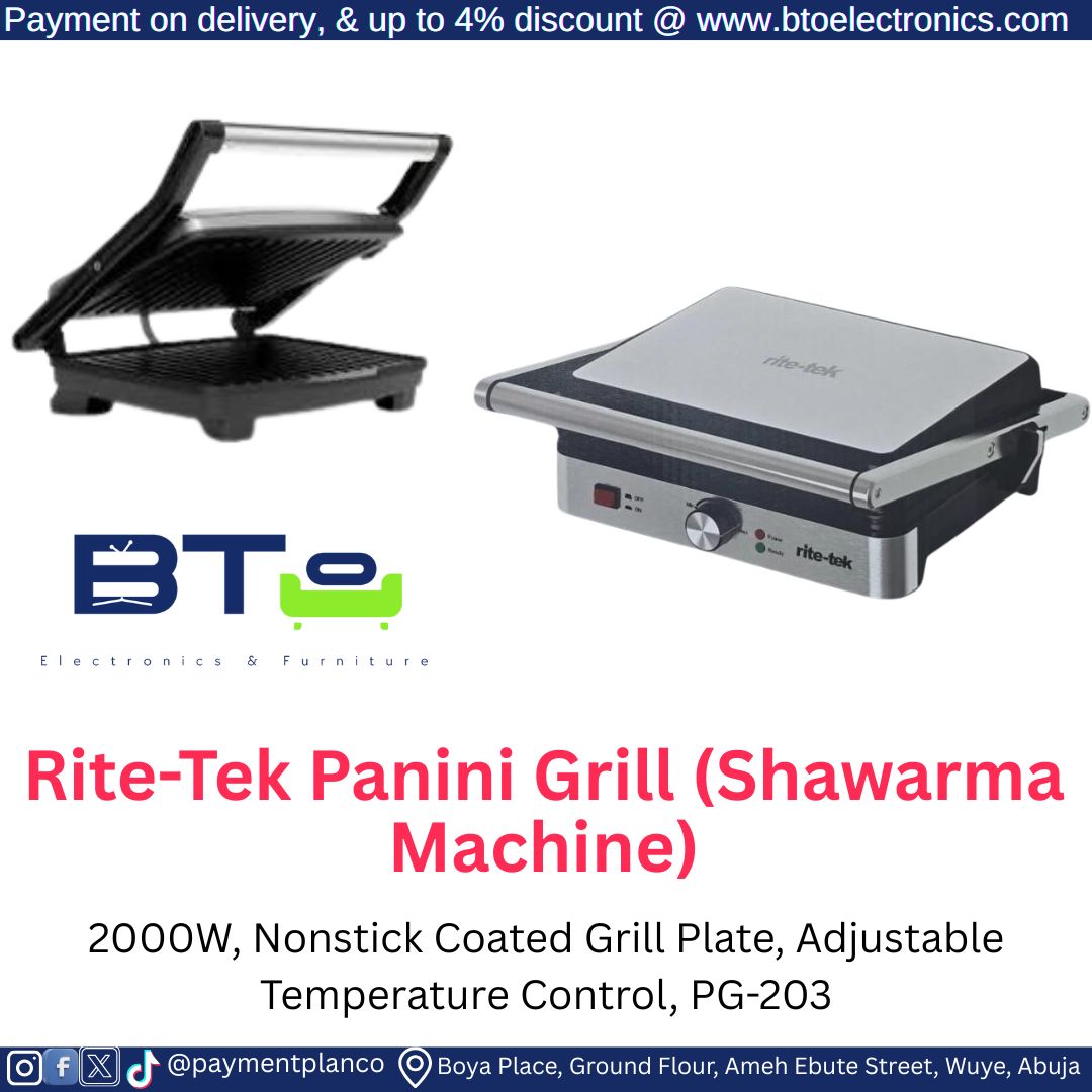Rite-Tek Panini Grill (Shawarma Machine)