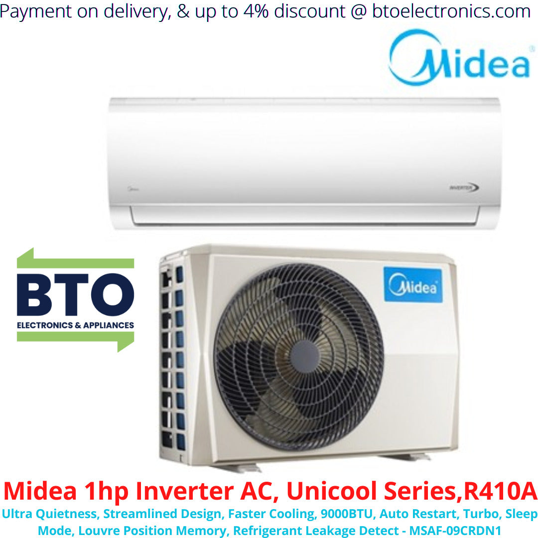 Midea 1HP Inverter Air Conditioner (AC) Unicool Series R410A