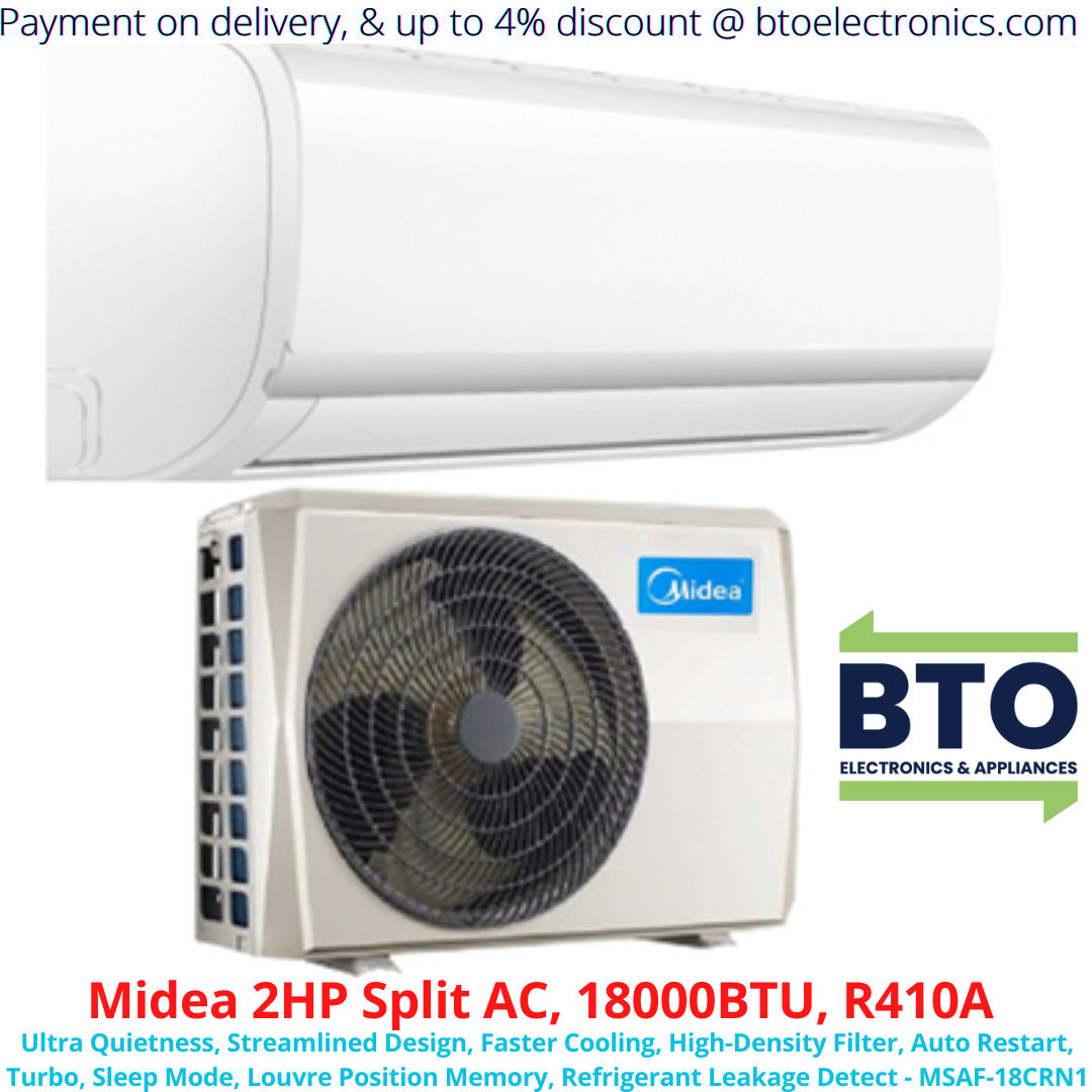 Midea 2HP Split Air Conditioner (AC) 18000BTU, R410A