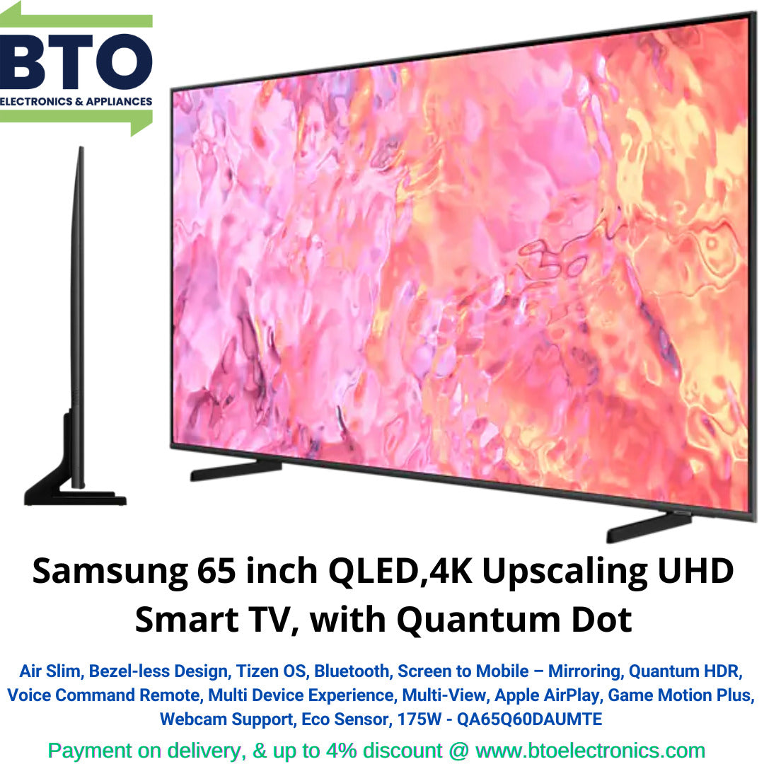 Samsung 65 Inches 4K QLED Upscaling UHD TV, 100% Color Volume With Quantum Dot