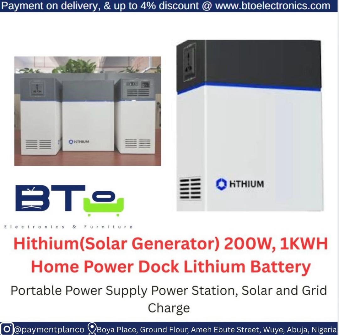 Hithium (Solar Generator) 200W, 1KWH Home Power Dock Lithium Battery
