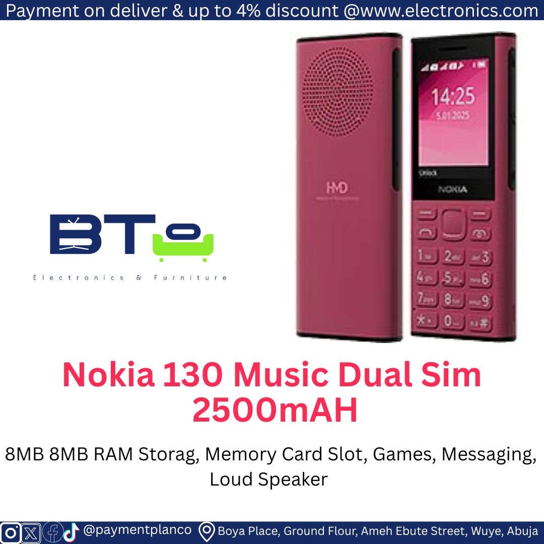 Nokia 130 Music Dual Sim 2500mAH