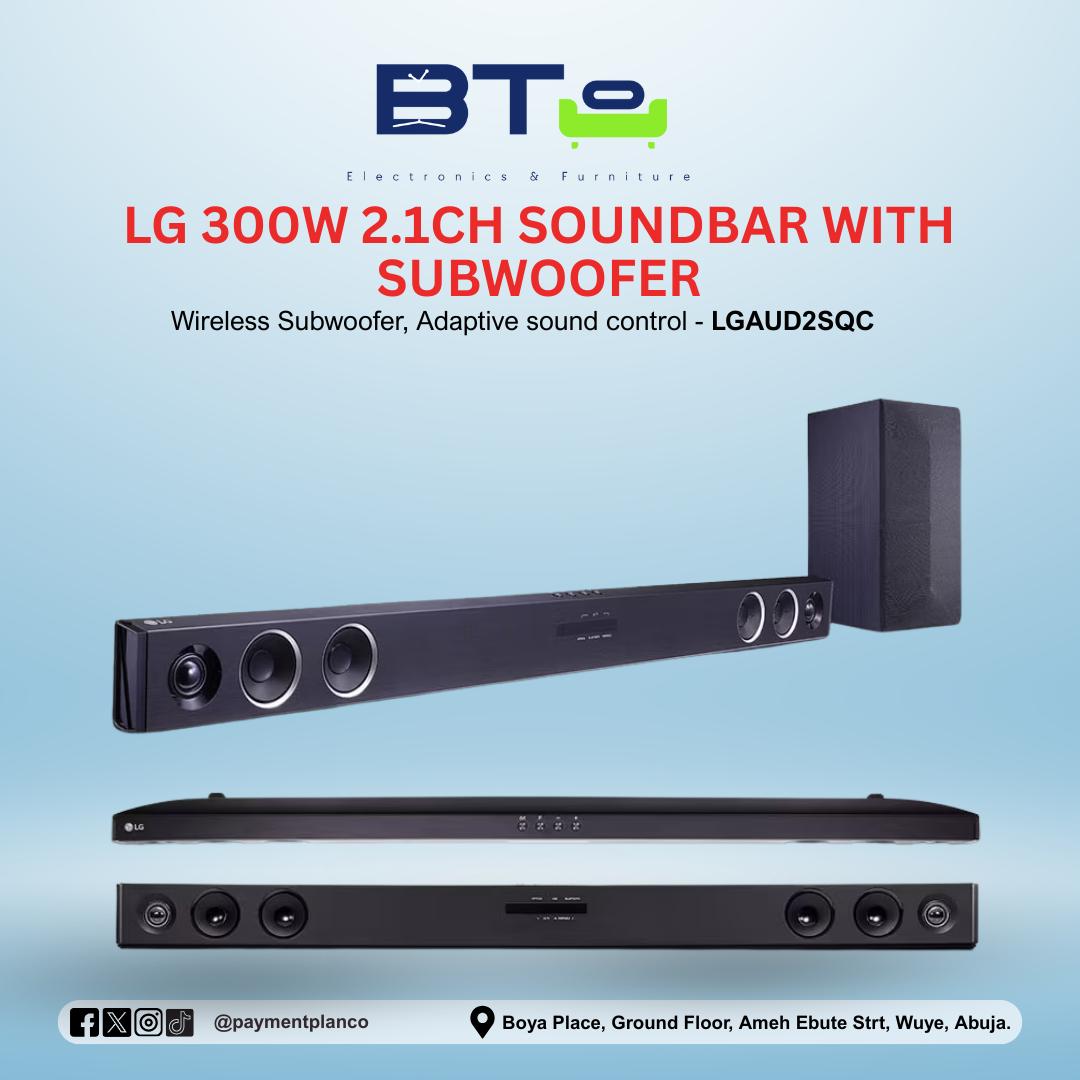 LG 300W 2.1 Channel Sound Bar + Subwoofer