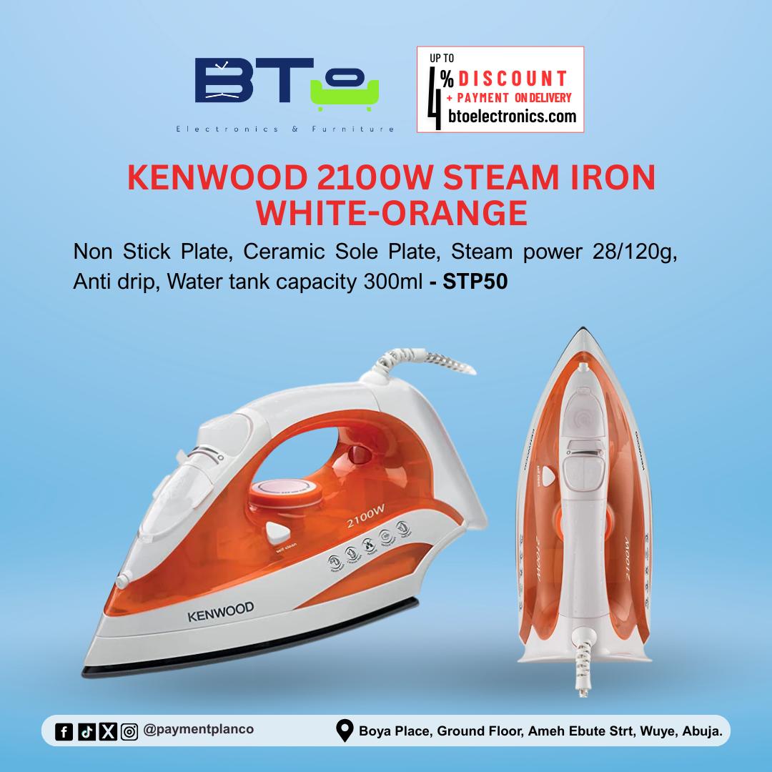Kenwood 2100W Steam Iron White-Orange