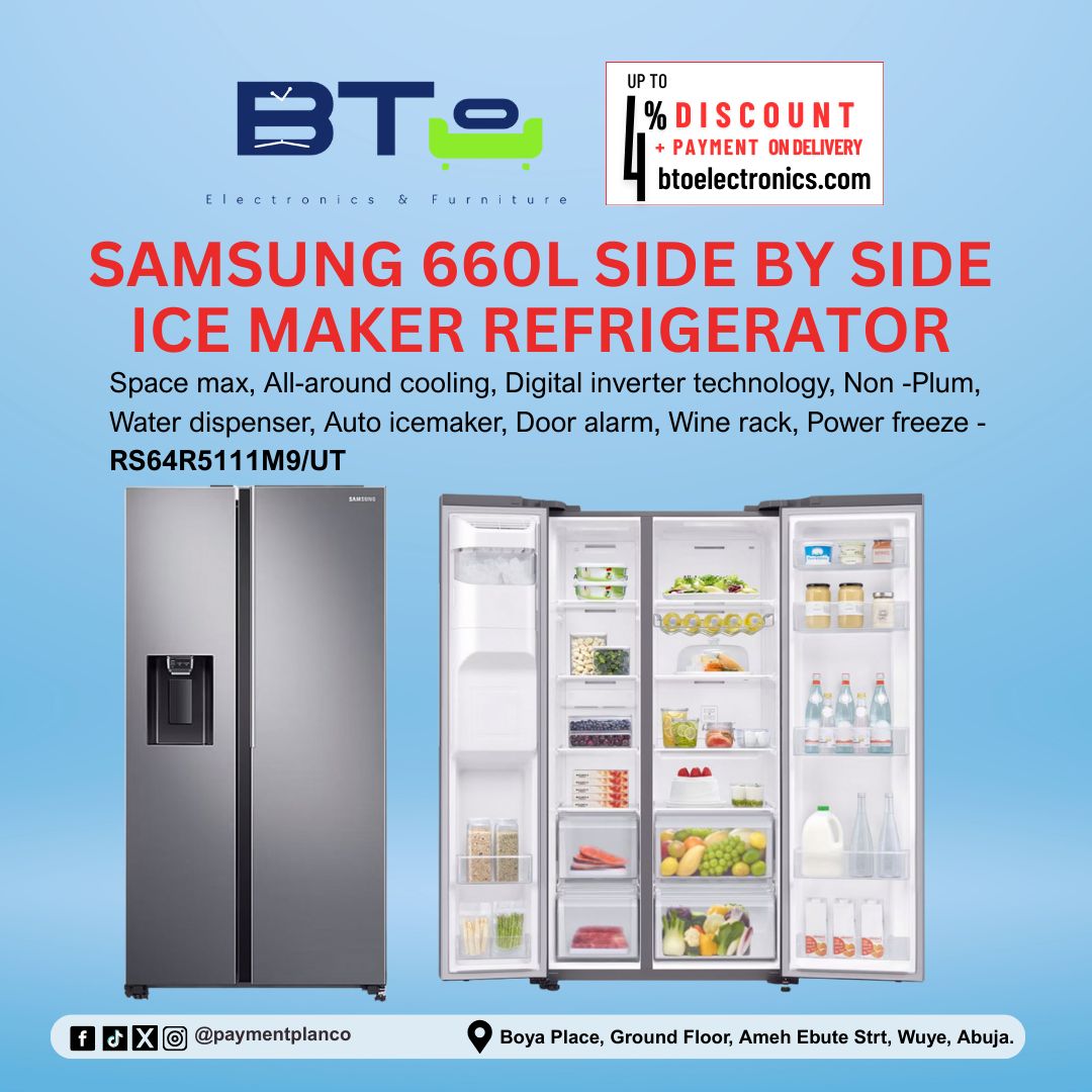 Samsung 660L Side By Side Ice Maker Refrigerator With Water Dispenser