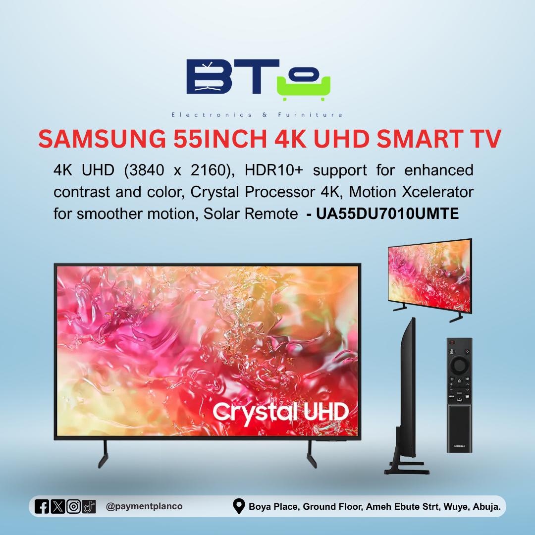 Samsung 55 Inches Crystal UHD 4K HDR Smart TV