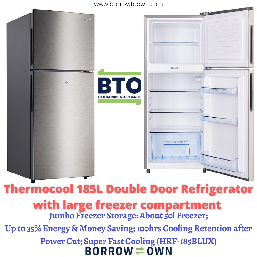 Haier Thermocool 185L Double Door Refrigerator, 35% Energy Saving