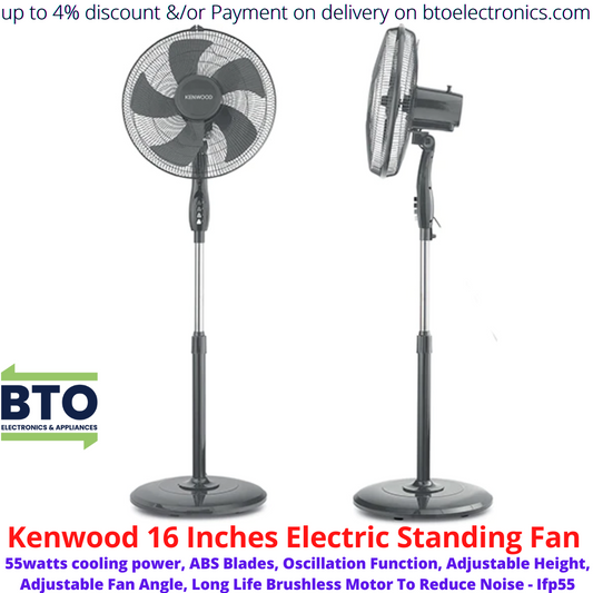 Kenwood 16 Inches Electric Standing Fan, 55W