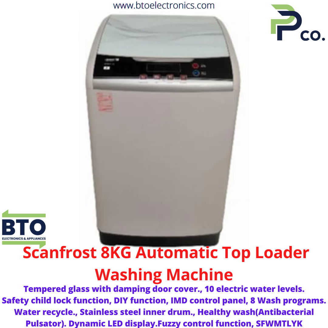 Scanfrost 8KG Automatic Top Loader Washing Machine