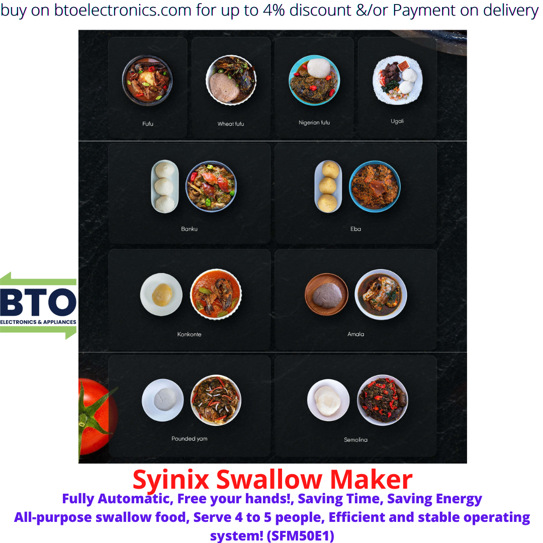 Syinix Swallow Machine and Yam Pounder