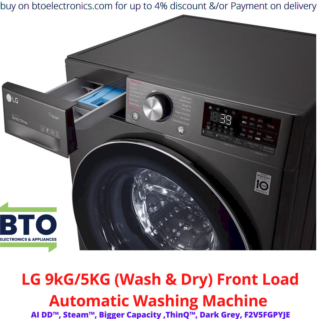 LG 9KG/5KG WASH & DRY FRONT LOAD WASHING MACHINE