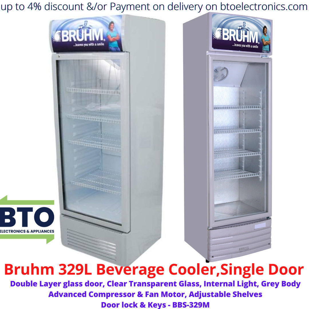 Bruhm 329L Beverage Cooler, Single Door