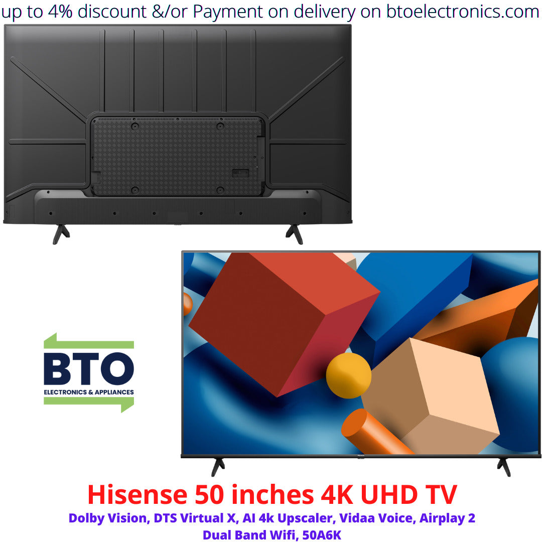 Hisense 50 Inches 4K UHD Smart TV