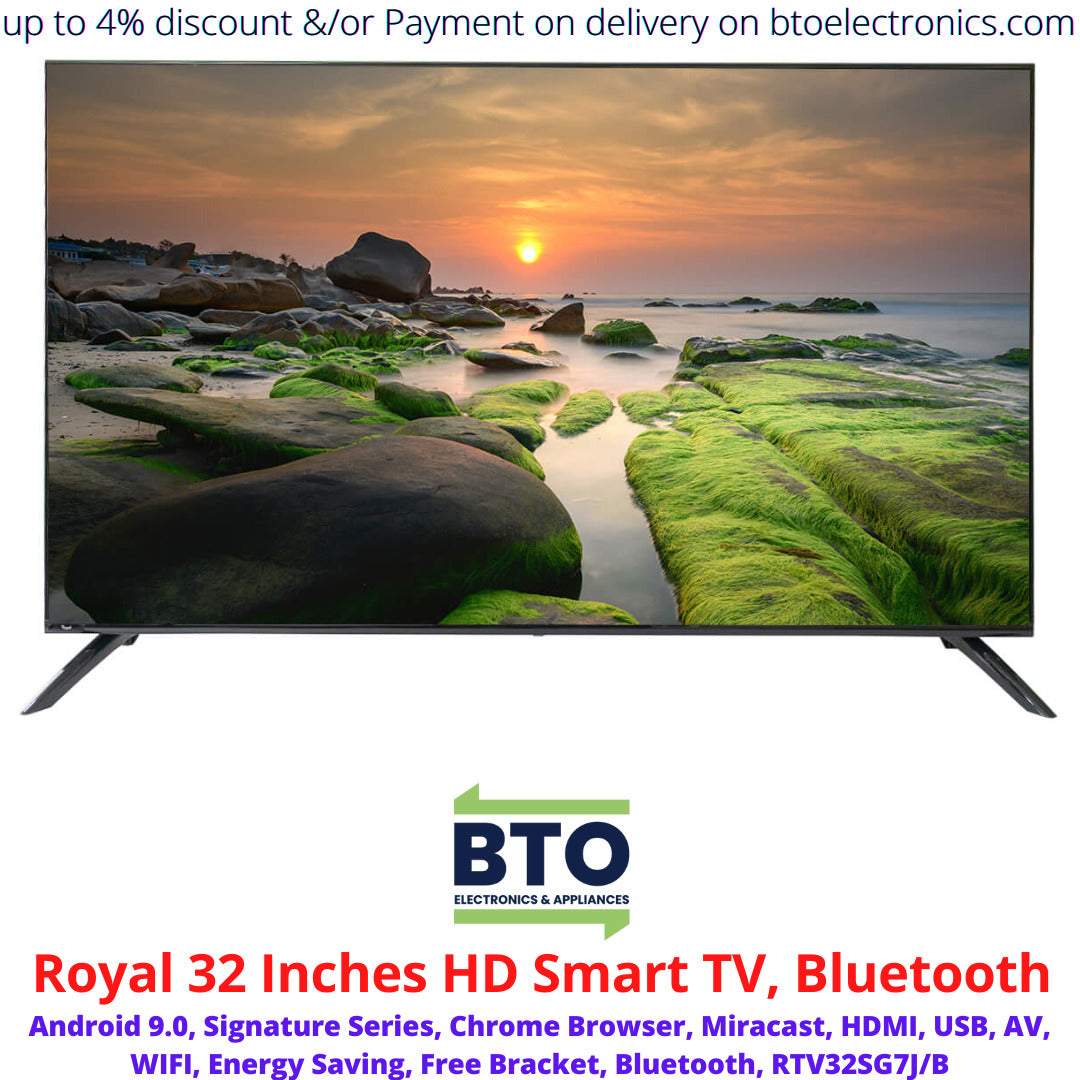 Royal 32 Inches HD Smart TV, Bluetooth