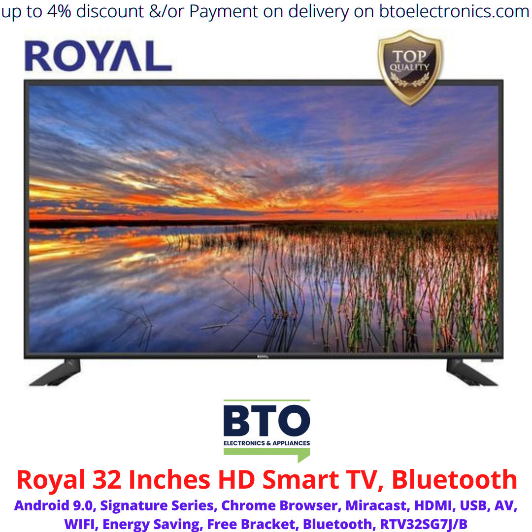 Royal 32 Inches HD Smart TV, Bluetooth