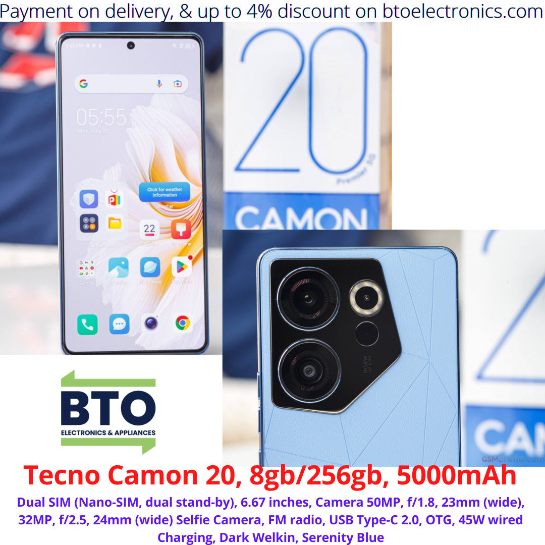 Tecno Camon 20, 8GB/256GB, 5000mah