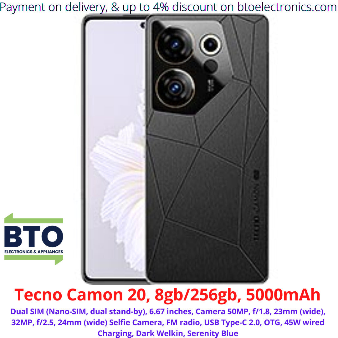 Tecno Camon 20, 8GB/256GB, 5000mah