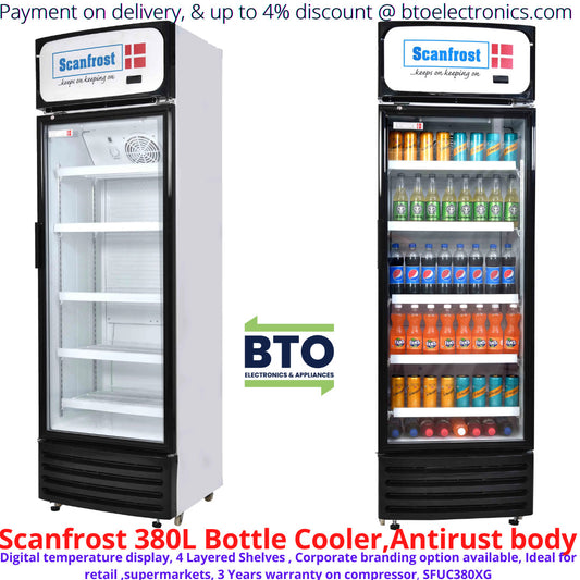 Scanfrost 380L Bottle Cooler, Antirust Body