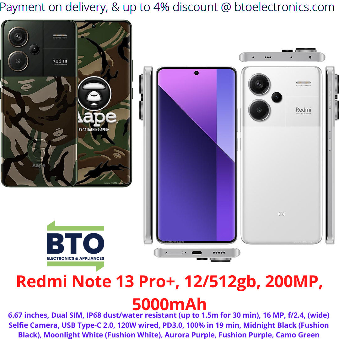 Redmi Note 13Pro+, 12/512gb 200mph, 500mAh