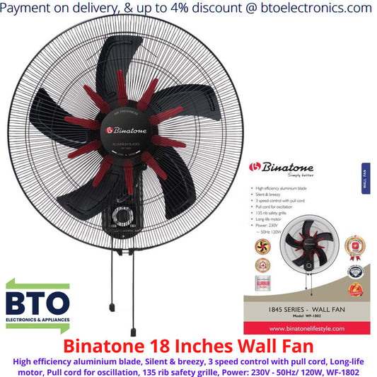 Binatone 18Inches Wall Fan -1802