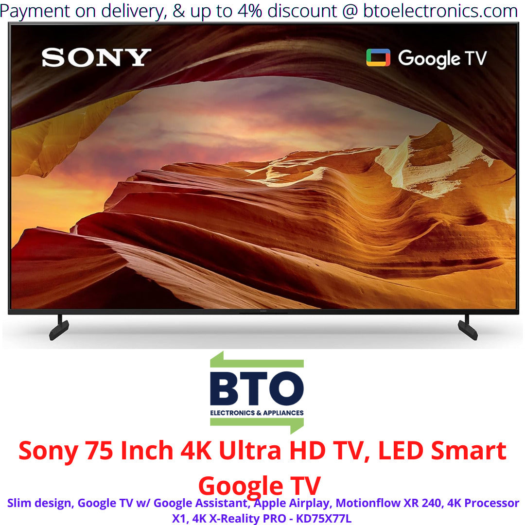 Sony 75 Inch 4k Ultra HD Smart Led, Google TV