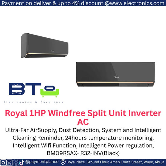 Royal 1HP Windfree Split Unit Inverter Air Conditioner