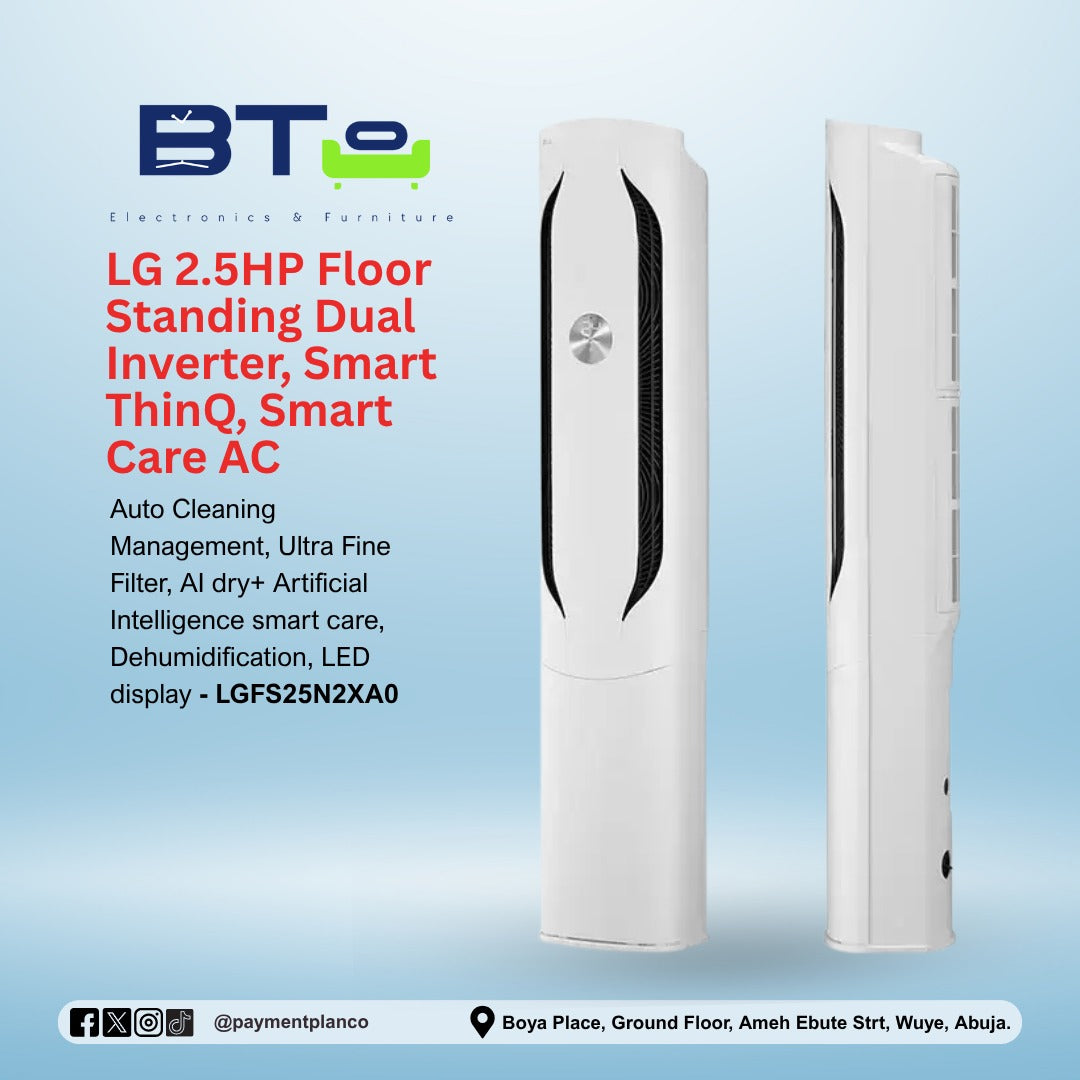 LG 2.5HP Floor Standing Dual Inverter, Smart ThinQ, Smart Care Air Conditioner