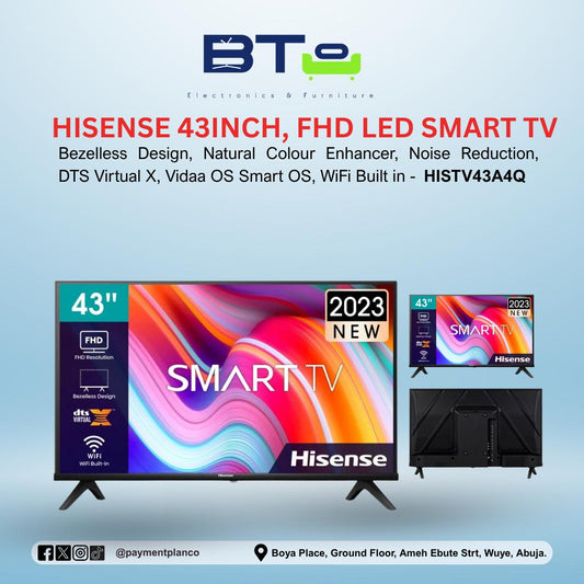 Hisense 43 Inches Full HD Led Smart TV