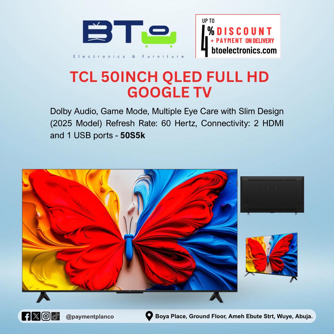 TCL 50 Inches QLED FHD Google TV