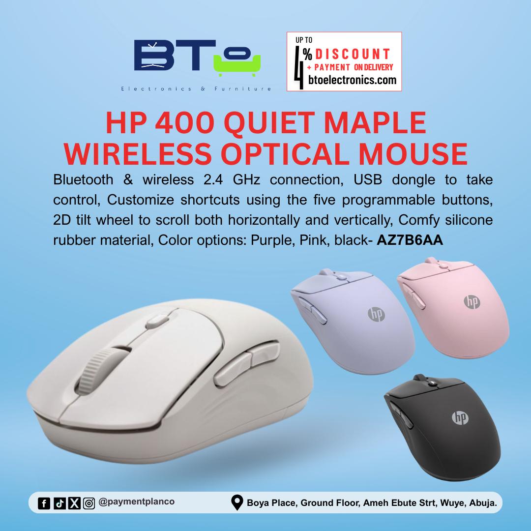 HP 400 Quiet Maple Wireless Optical Mouse