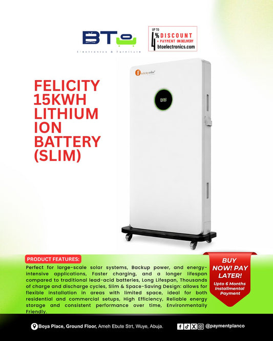 Felicity 15KWH/48V Lithium Battery Slim