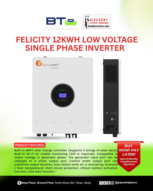 Felicity Solar 12KWH Low Voltage Single Phase Inverter