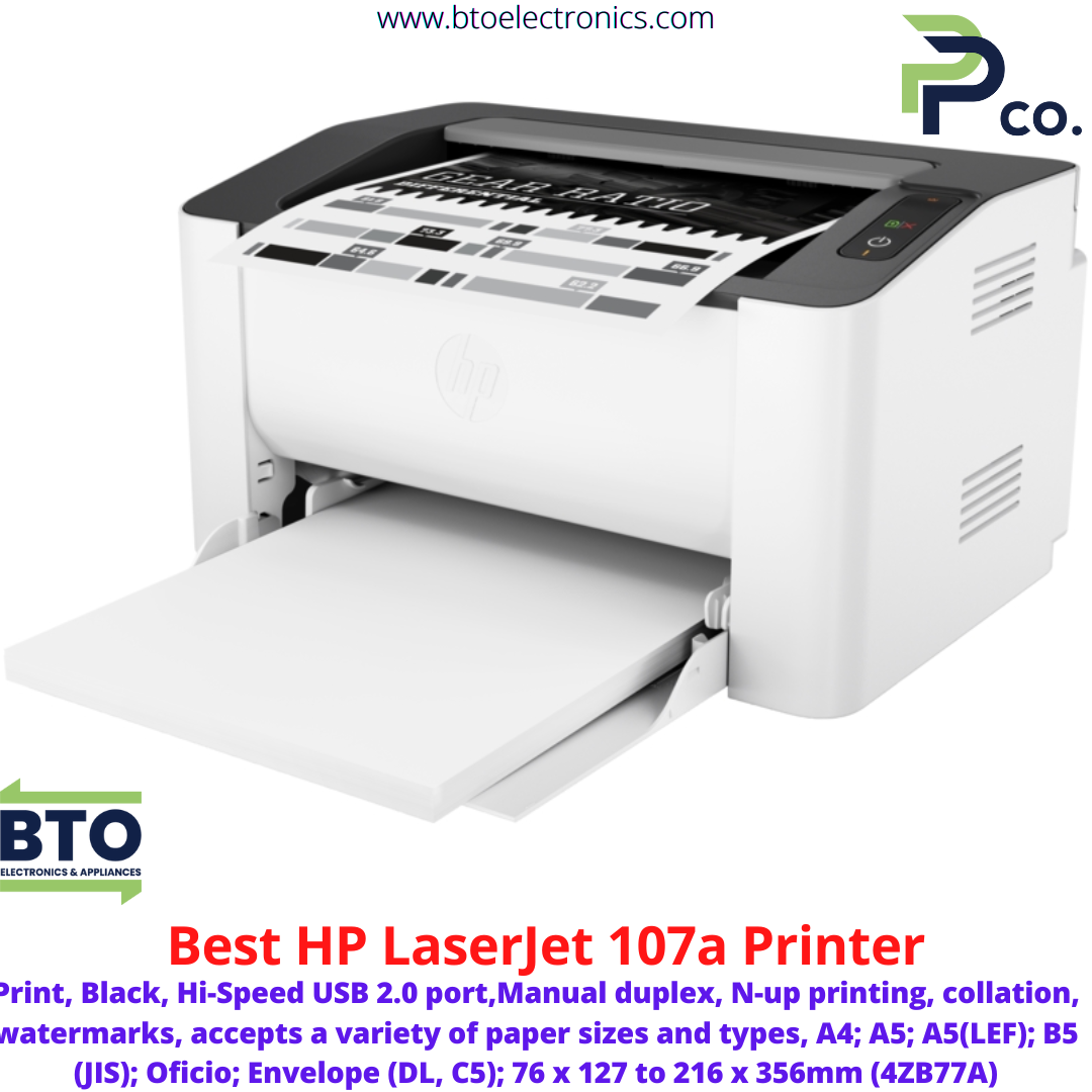 HP Laserjet 107a Printer, Black