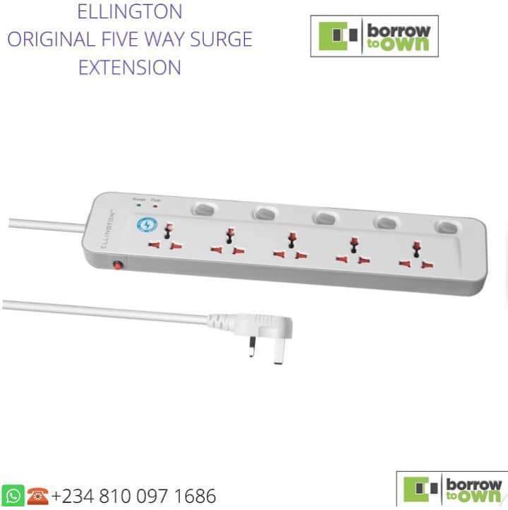 Ellington 5 Way Extention Box, with Surge Protection