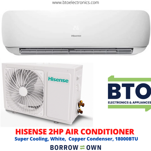 Hisense 2HP Air Conditioner (AC), White