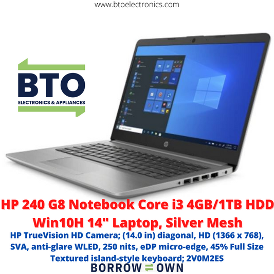 HP 240 G8 14" 4GB/1TB Core i3, 11th Gen