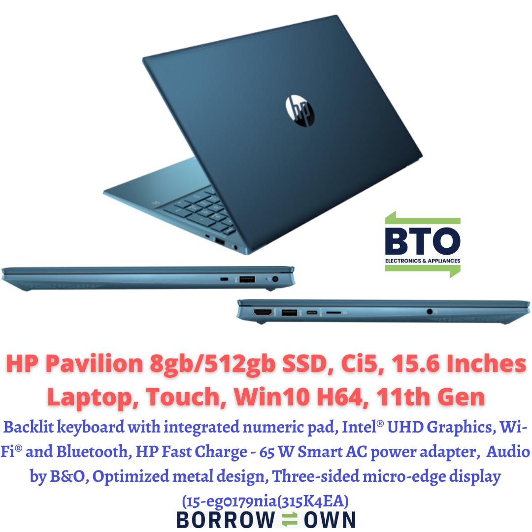 HP Pavilion Laptop Core i5 8GB/500GB SSD, 15.6 UHD Touch Win10H