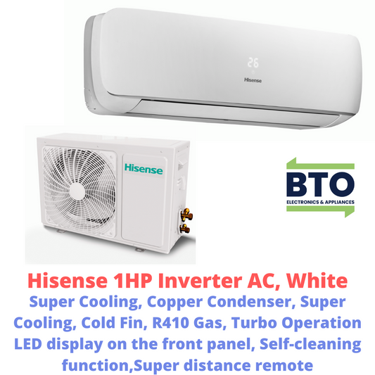 Hisense 1HP Inverter Air Conditioner (AC)