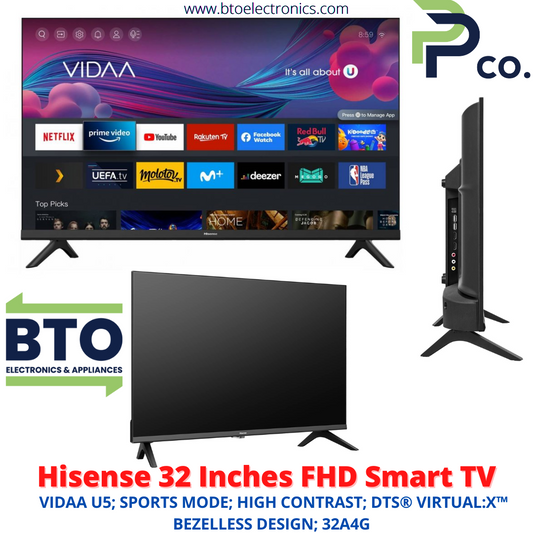 Hisense 32 Inch Smart FHD LED TV, Free Wall Bracket