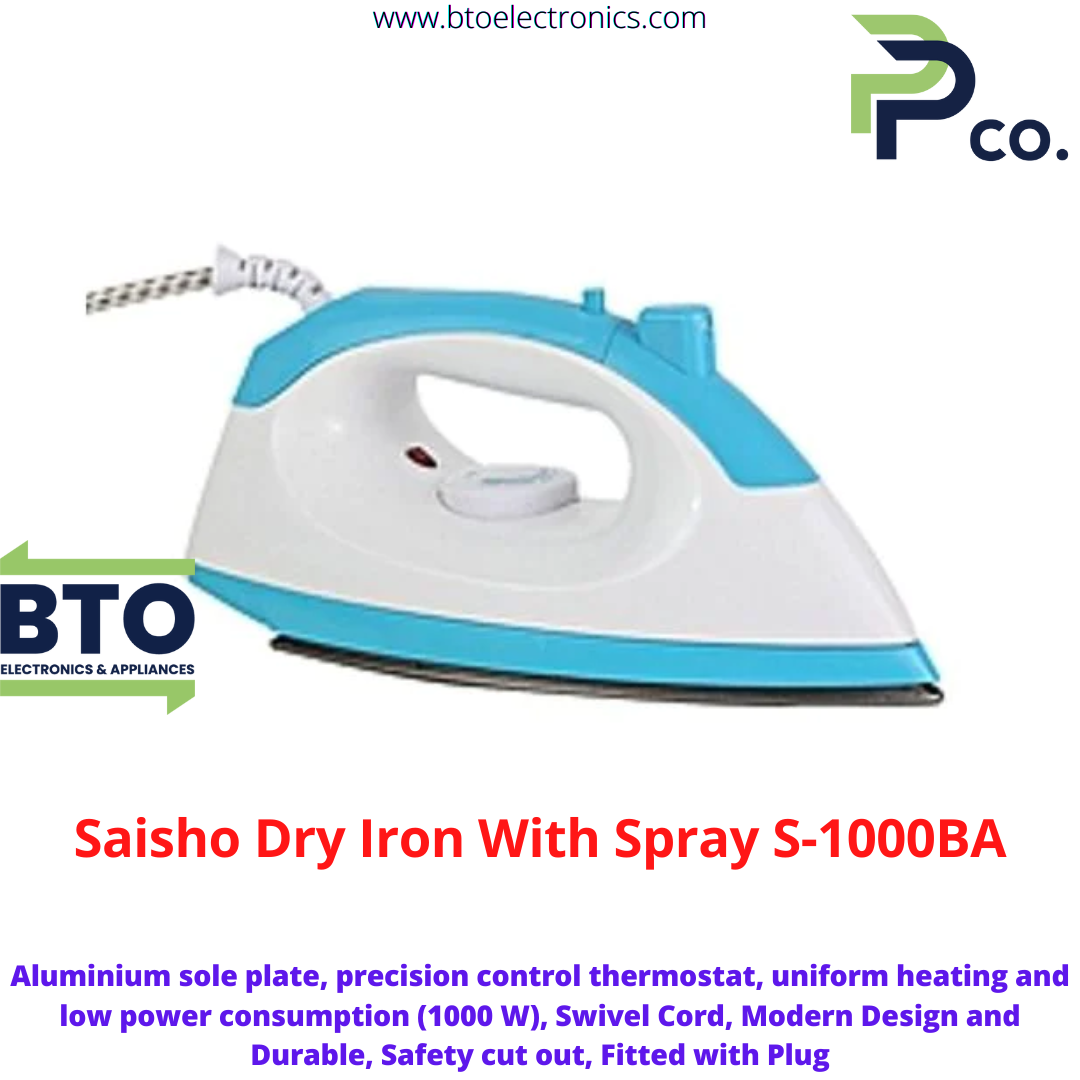 Saisho Dry Iron With Spray S-1000BA