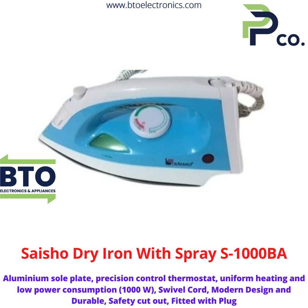 Saisho Dry Iron With Spray S-1000BA
