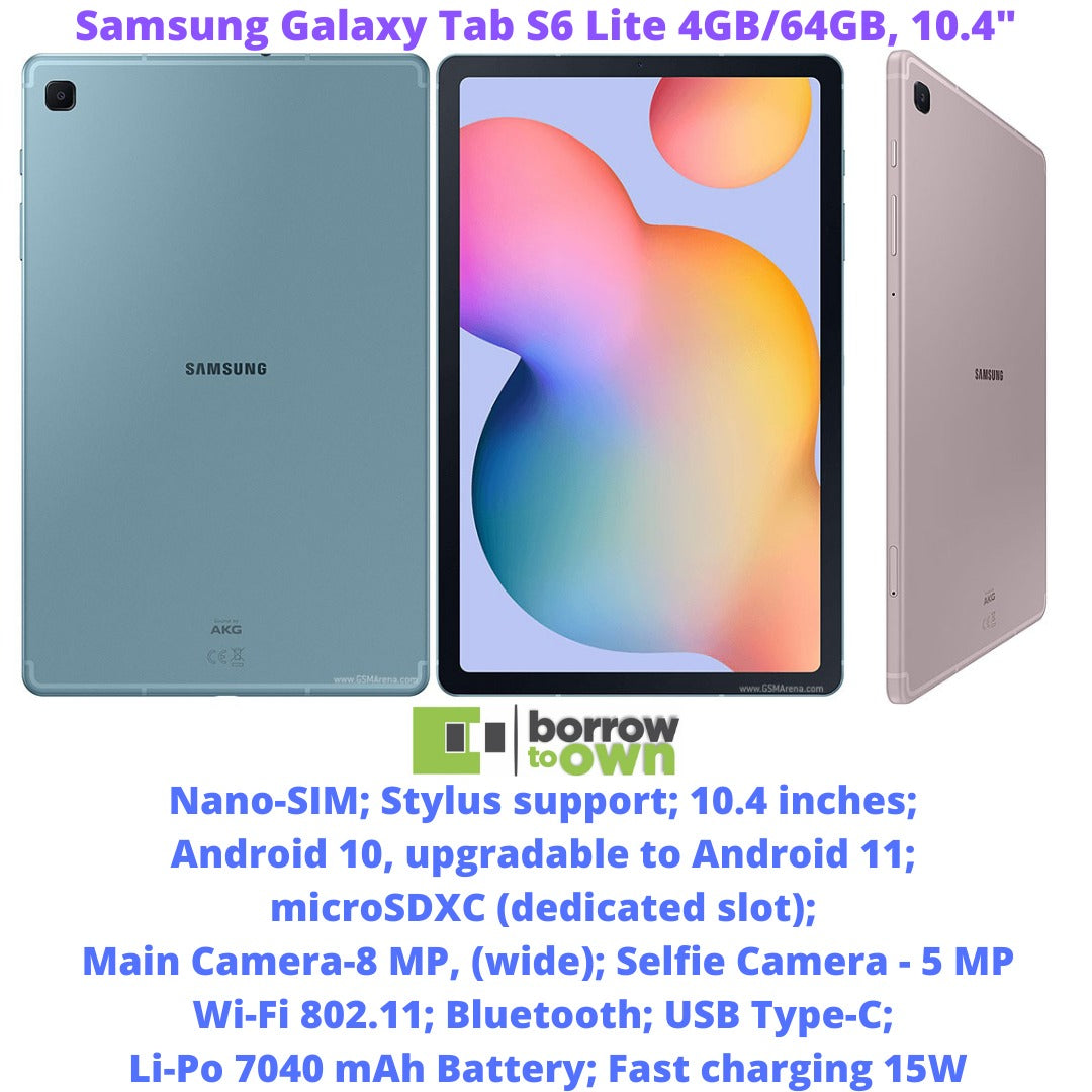 Samsung Galaxy Tab S6 Lite 4GB/64GB, 10.4 Inch Display