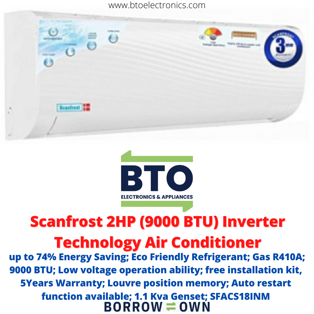 Scanfrost 2HP (9000 BTU) Inverter Technology Air Conditioner