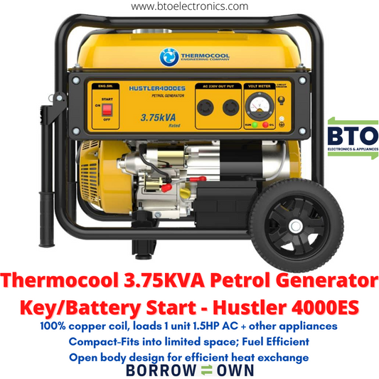 Thermocool 3.75KVA Generator, Key Start, 100% Copper Coil