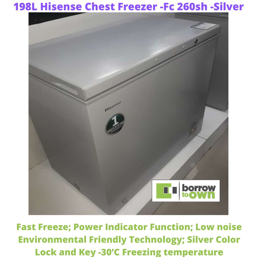 Hisense 198L Chest Freezer, Silver