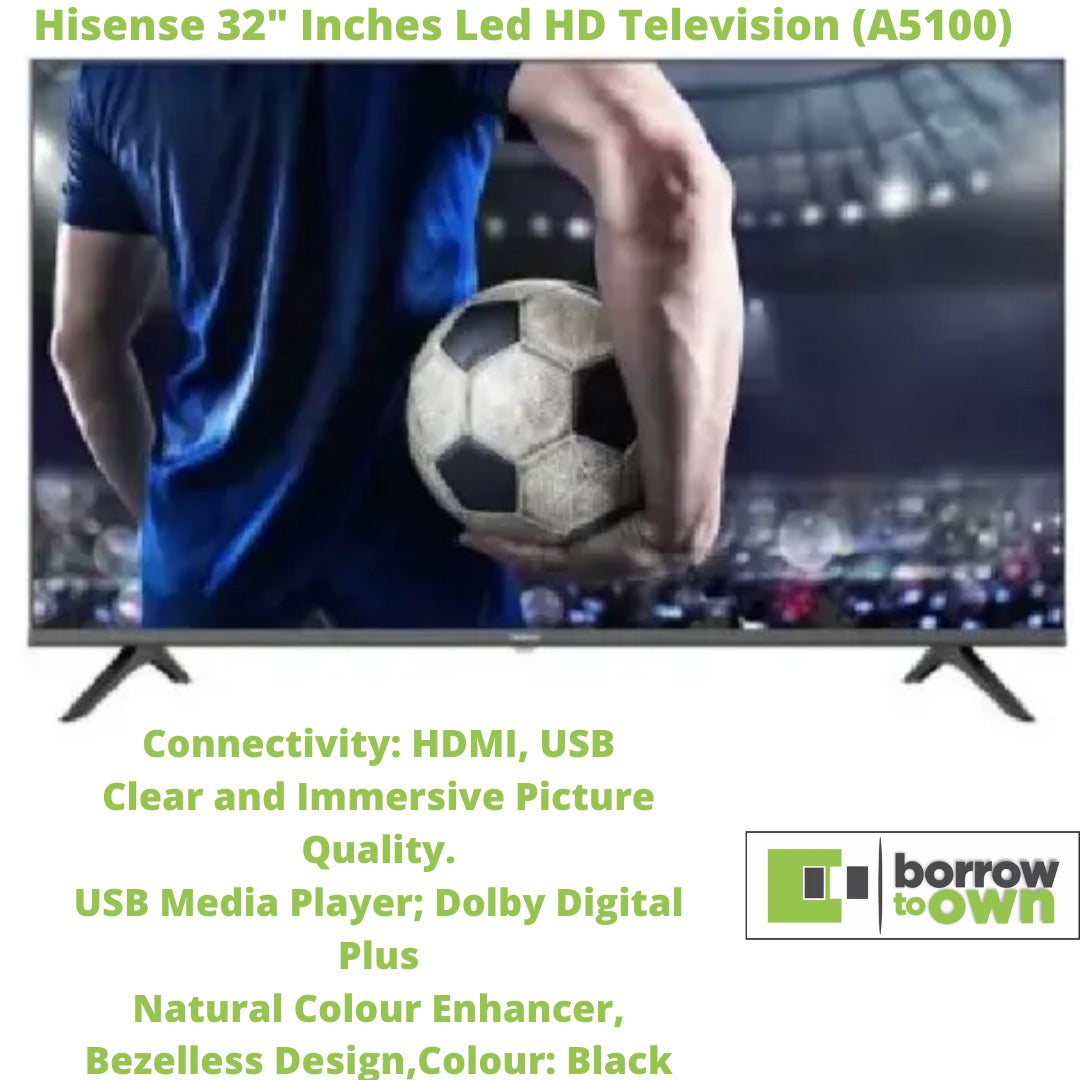 Hisense 32 Inch LED TV, Free Wall Bracket