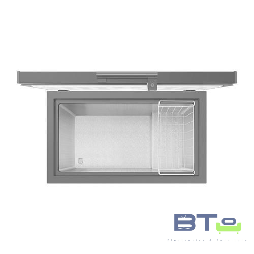 198L Chest Freezer with Power Freeze Function, Led lighting, Dark Gray
