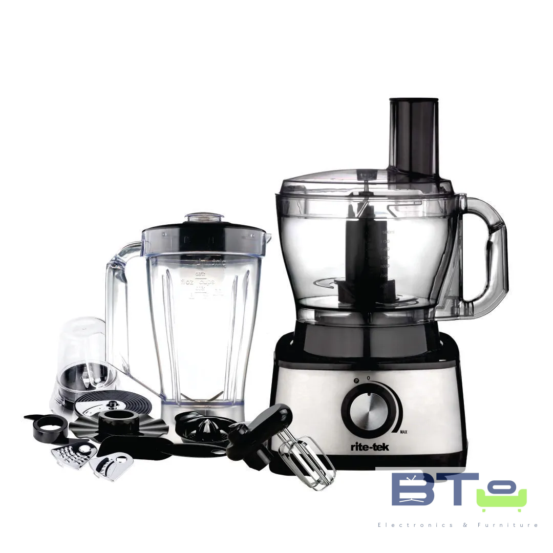 FOOD PROCESSOR 1000w 1.5ltr jar 3 ltr bowl capacity 8 functions